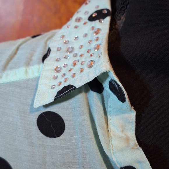 JUSTICE button-down shirt Size 14 - Picture 5 of 10